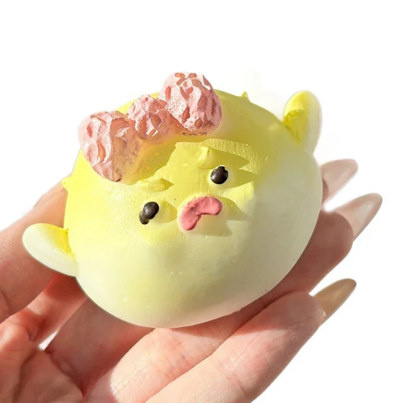 Cute Angry Puffer Fish Stress Toy | Squishy Sensory Plush Gift