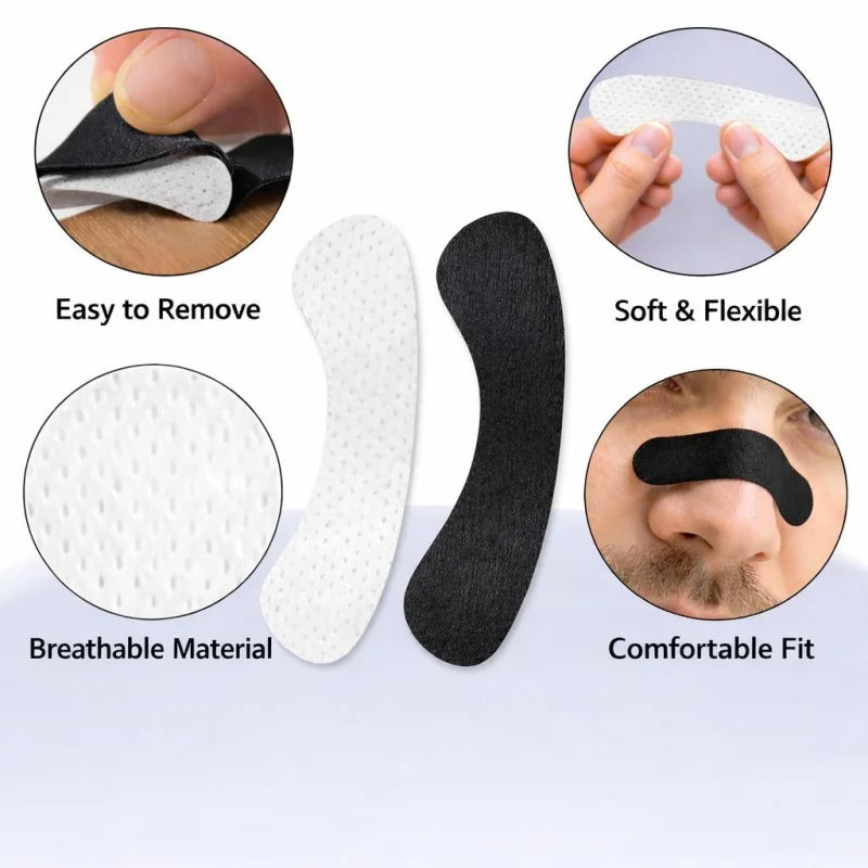 Nasal Strips for Better Breathing | 30 Pack Anti-Snoring Nose Strips
