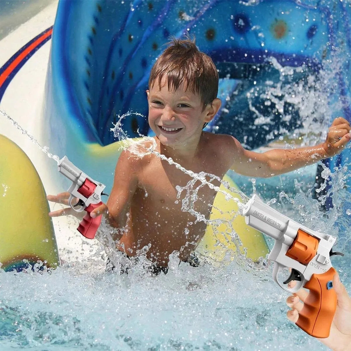 Revolver Water Blaster Toy | Outdoor Summer Fun for Kids