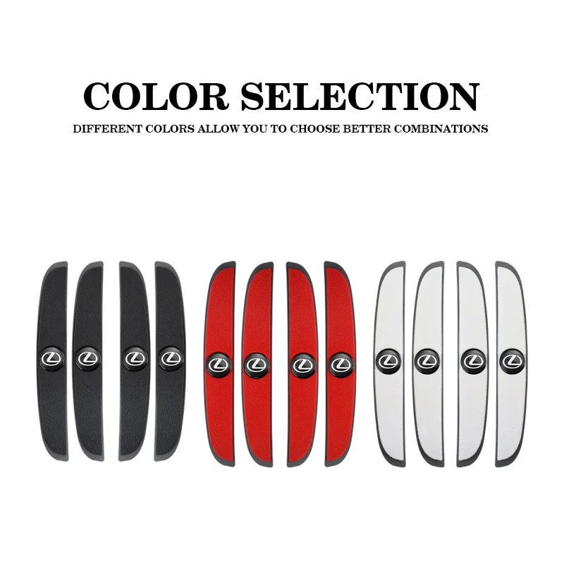 4Pcs Silicone Car Door Edge Protector Strips | Anti-Collision Pad for Lexus Models