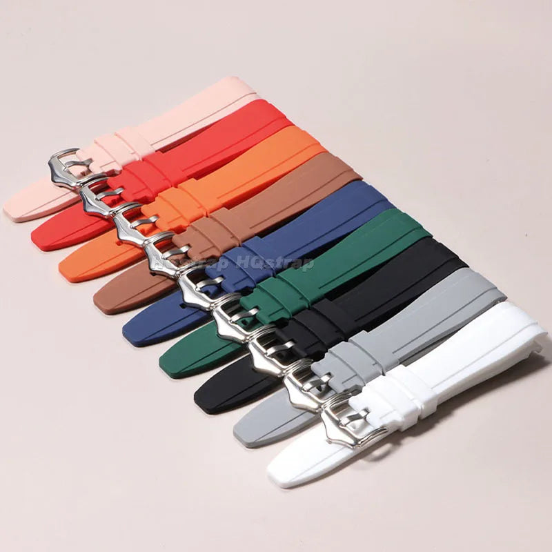 COROS Bands Silicone Watch Band Curved End Waterproof Rubber Strap