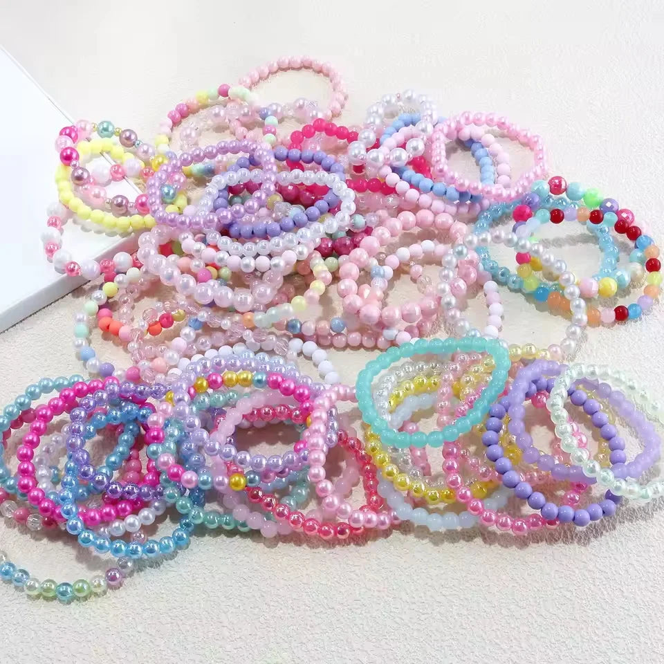 Candy Color Beads Bracelet Set for Kids | 10pcs Party Favors
