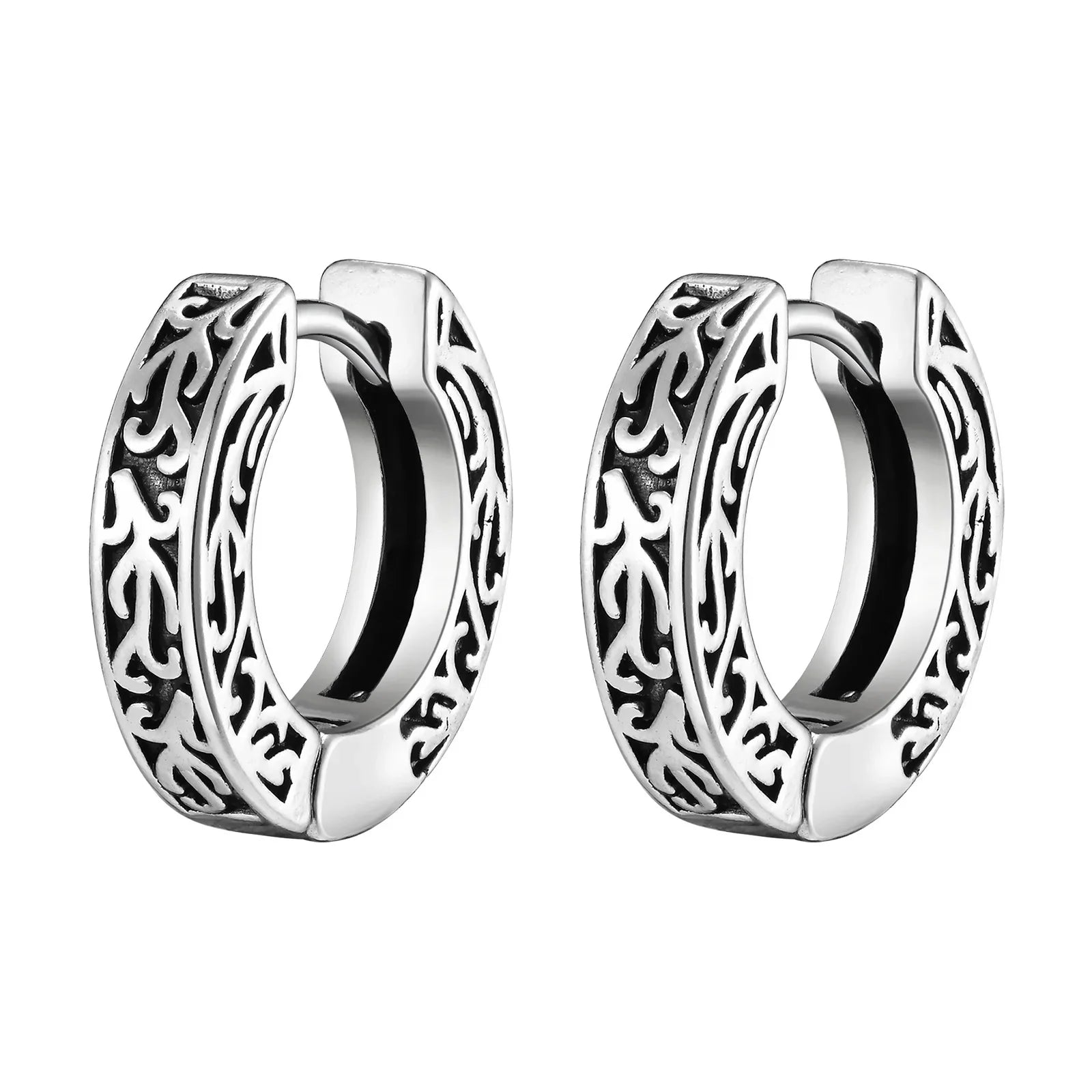 Stainless Steel Small Hoop Earrings for Men | Hypoallergenic Huggies