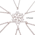 Friendship Pendant Necklace Set for Women | 6 Pcs BFF Jewelry Gift
