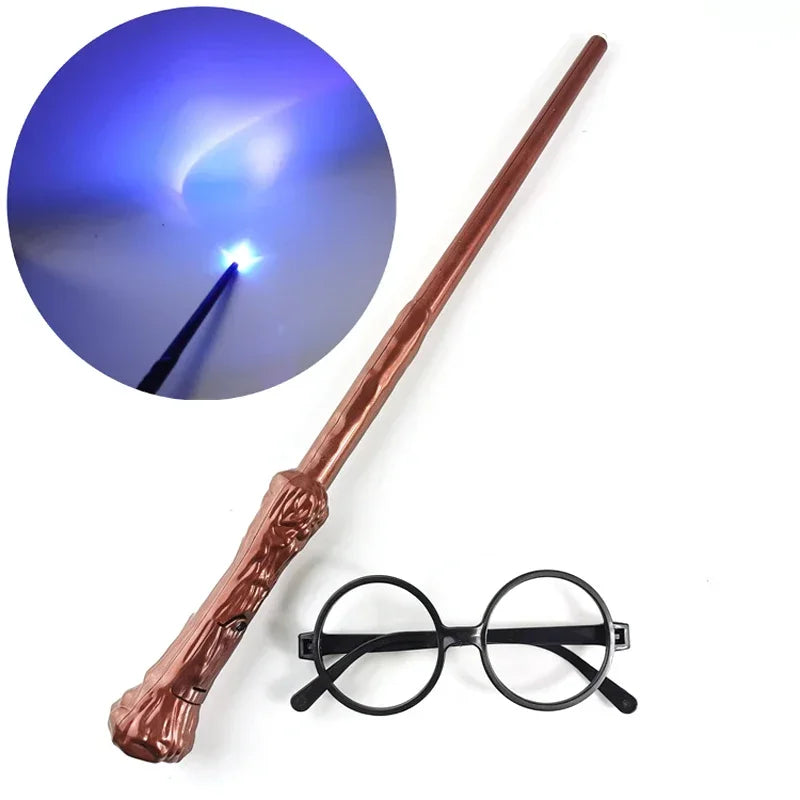 Glowing Magic Wand with Lights & Spell Sounds | Wizard Themed Role-Play Toy for Kids