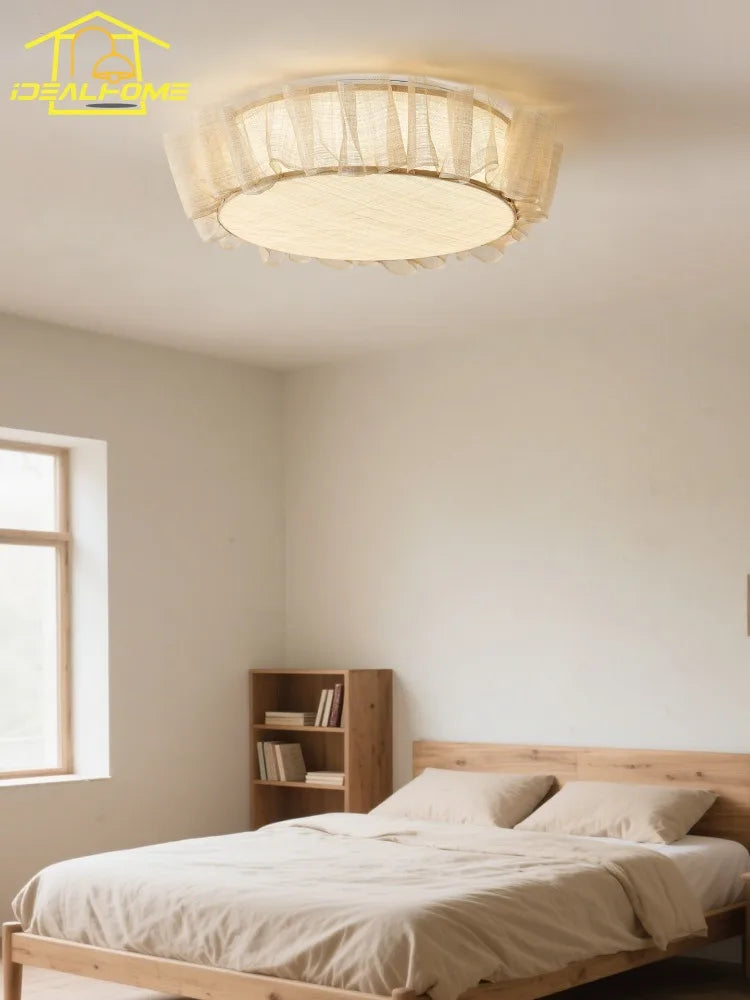 DecorBites™ Cream Wind LED Ceiling Light- Modern French Design for Home Decor