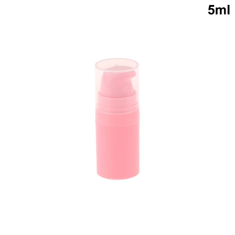 Refillable Airless Pump Bottles for Travel | Vacuum Lotion Containers 5ml 10ml 15ml