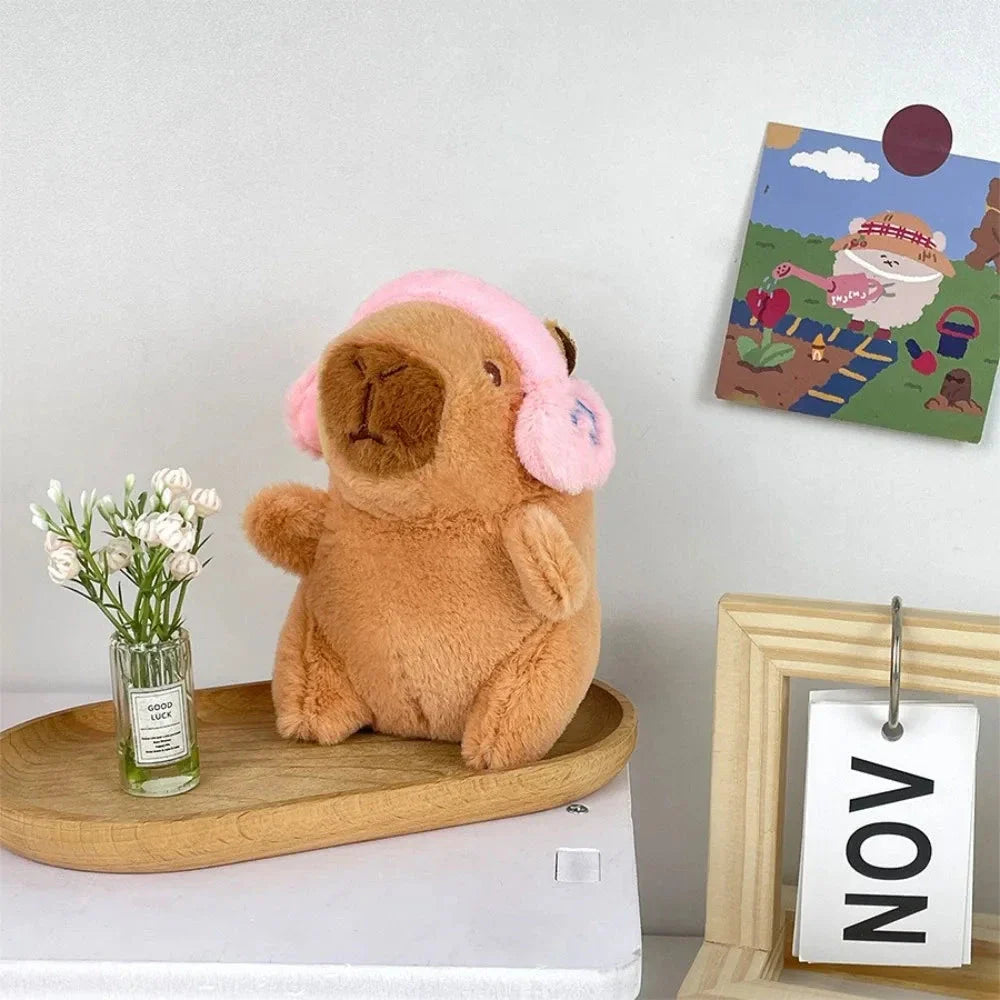 Cute Capybara Plush Toy Hoodie – Small Winged Stuffed Doll for Kids