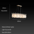 DecorBites™ Cloud Mist Glass Chandelier with G9 Light Source - Luxury Home Decoration