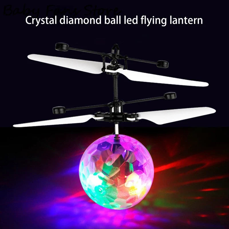 Flying Ball Toy with LED Lights | Infrared Induction Floating Helicopter