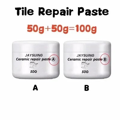 White Porcelain Repair Kit | Ceramic Repair Paste for Tubs, Tiles, Toilets, and Sinks