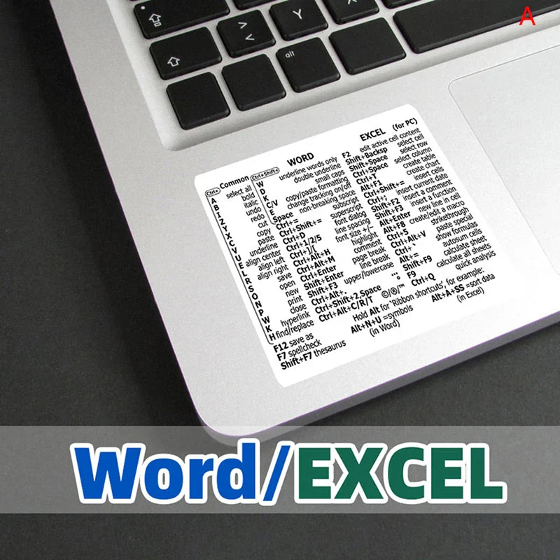 Windows PC Keyboard Shortcut Sticker | Reference Guide for Laptop Desktop