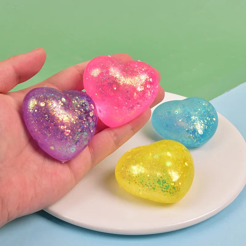 Maltose Cute Colorful Aurora Love Squeezing and Venting Toy | Slow Rebound Stress Relieving Adult Gift