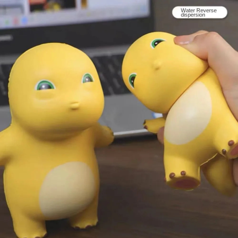 Funny Kiss Milk Dinosaur Squeeze Toy | Cute Yellow Nailong Kawaii Stress Relief Doll