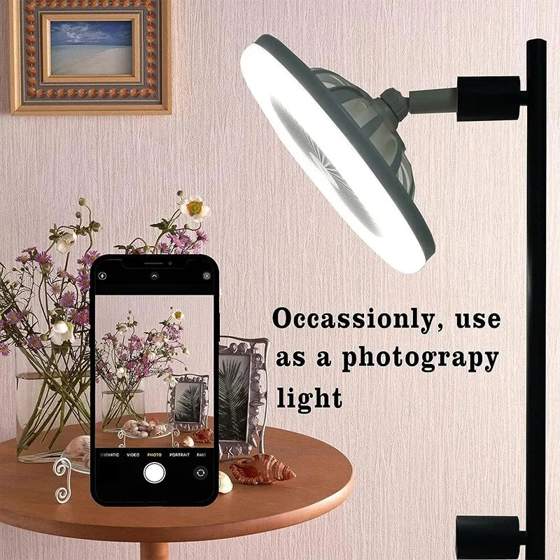 DecorBites™ 2-in-1 Ceiling Fan with Remote Control, Silent Operation, E27 Lighting, Home Décor