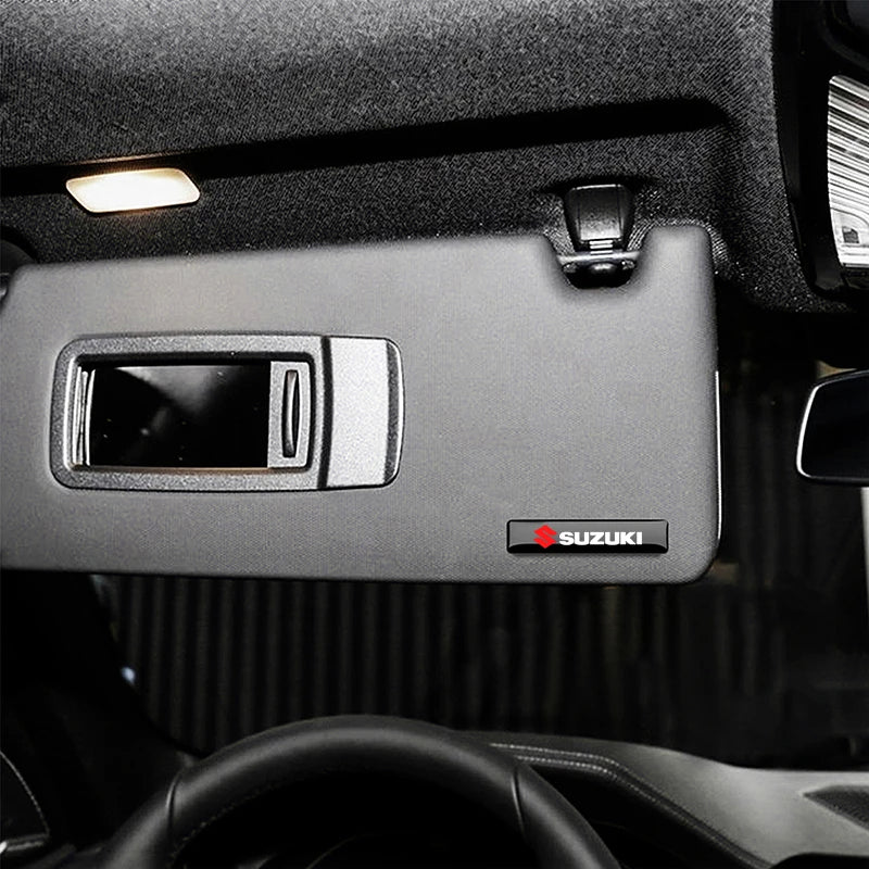 3D Epoxy Car Emblem Stickers for Suzuki Models | Black Interior & Exterior Decals