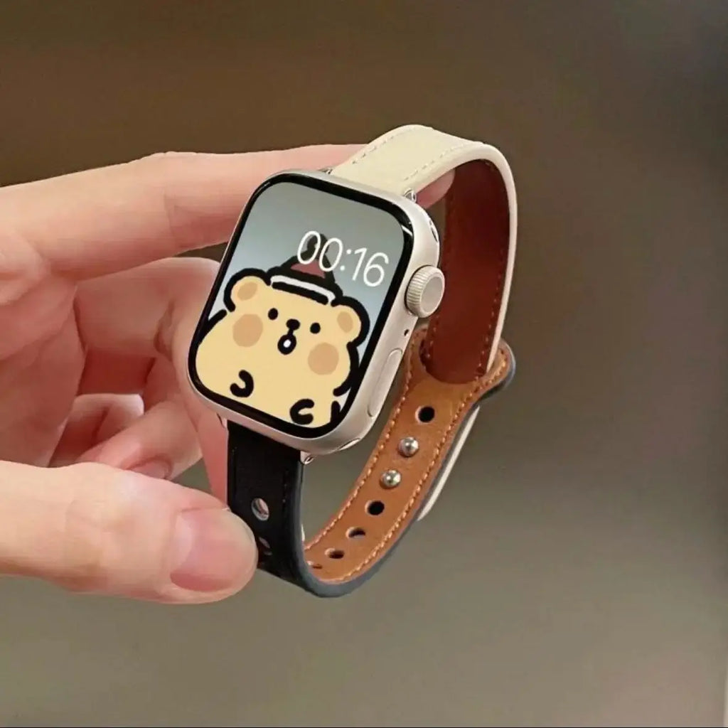 Apple Watch Leather Band - Elegant Durable Strap Options