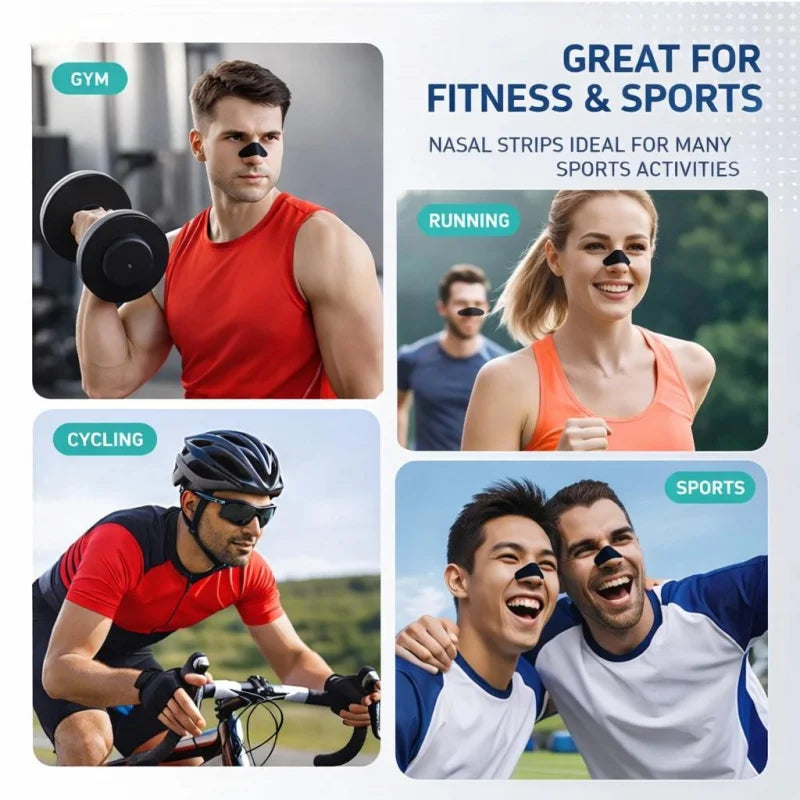 Nasal Strips for Better Breathing | 30 Pack Anti-Snoring Nose Strips
