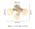 DecorBites™ Cream Wind LED Ceiling Light - Modern, Warm, Simple Home Decor