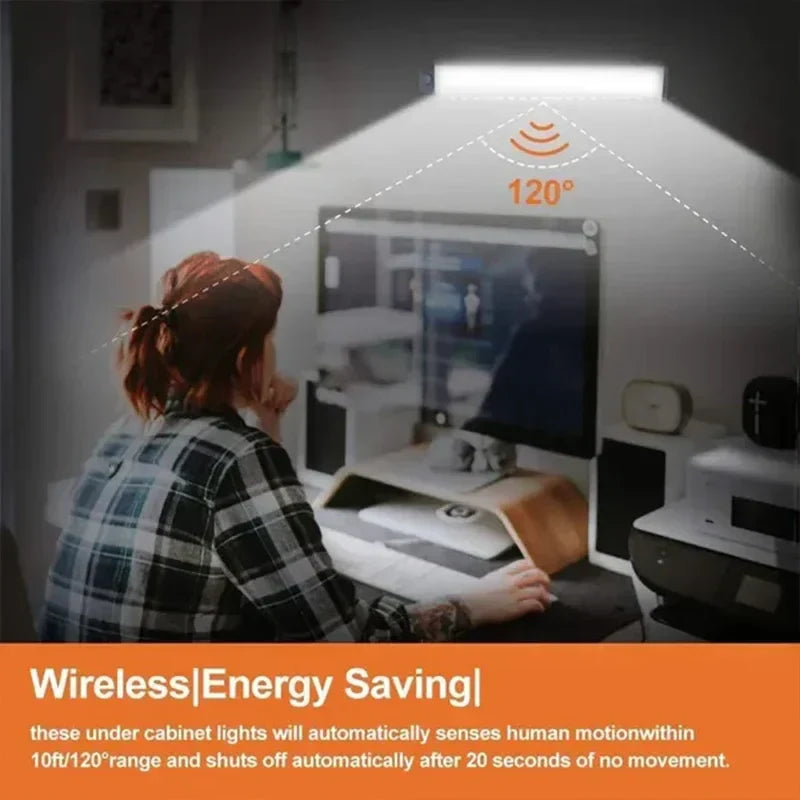 DecorBites™ Dimmable PIR Sensor LED Cabinet Night Light