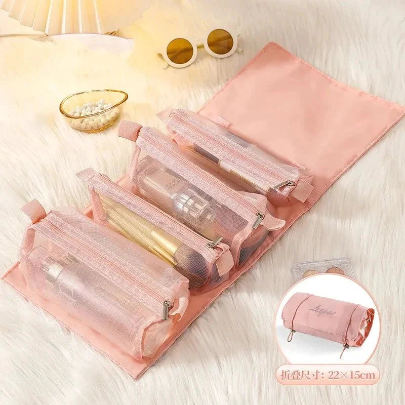 Detachable Cosmetic Bag - 4-in-1 Travel Organizer