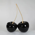 DecorBites™ Cherry Figurine: Resin Golden Cherry Statue Home Decor Accessory