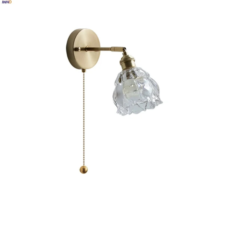 DecorBites™ Clear Glass LED Wall Sconce Modern Rotate Stair Light