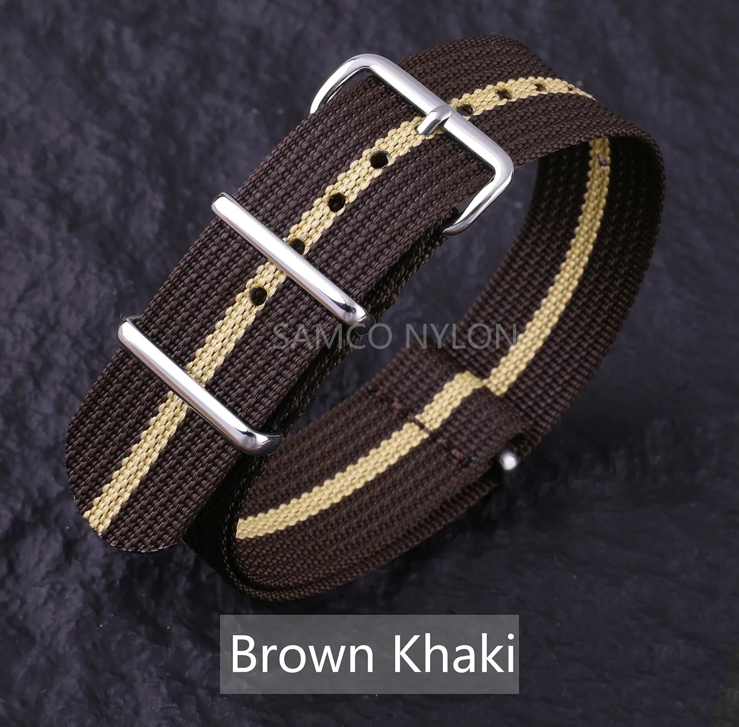 COROS Nylon Ribbed Watch Band For Smartwatch - Military Washable Strap