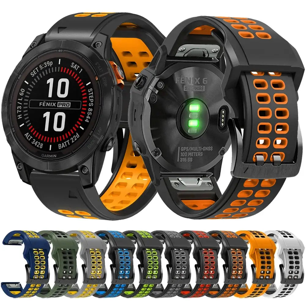 Garmin Silicone QuickFit Band -Durable Breathable Strap