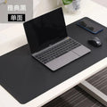 Large White PU Leather Mouse Pad – Waterproof Non-Slip Gaming Desk Mat for Keyboard & Computer Setup