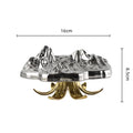 DecorBites™ High-Leg Iceberg Tray Desktop Organizer Decor Ashtray Candy Plate