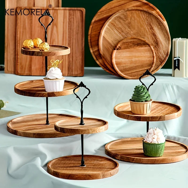 DecorBites™ Double-Layer/Three-Layer Dried Fruit Tray - Elegant Serving Dish for Desserts and Snacks