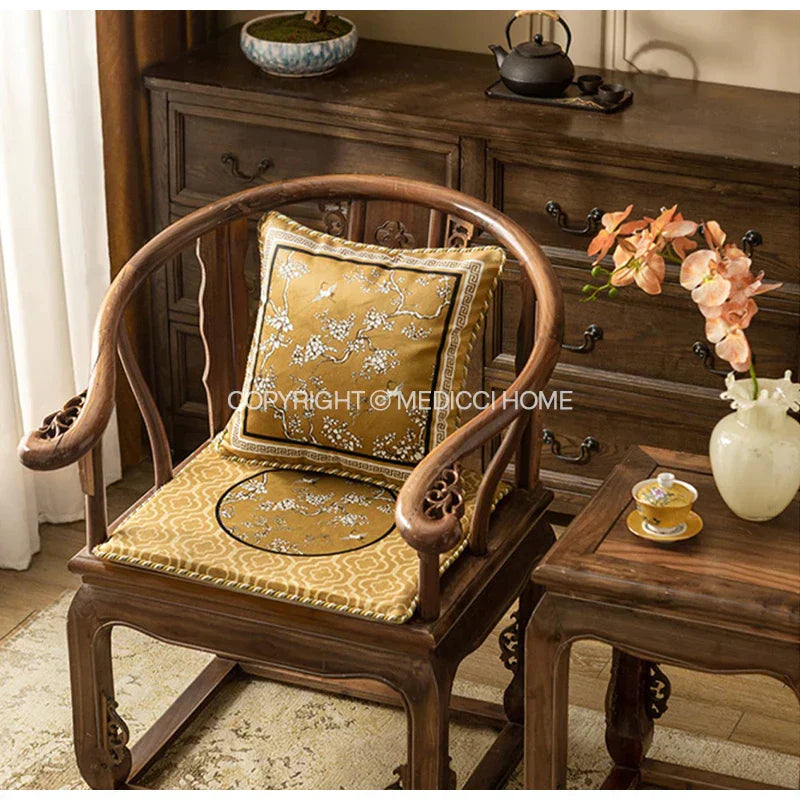 DecorBites™ Crane Birds Branches Lumbar Pillow Case 30x50cm