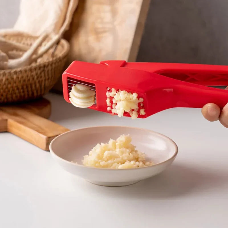 DecorBites™ Garlic Crusher: Multi-Functional Manual Press & Grinder