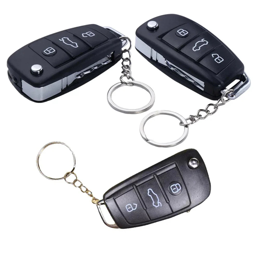 Black Electric Shock Car Key Prank Toy | Funny Trick Gag Gift for Kids and Adults