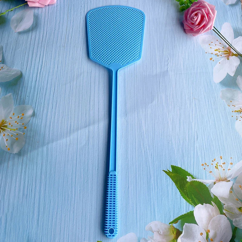 Large Plastic Fly Swatter | Extended Handle Manual Mosquito Swatter