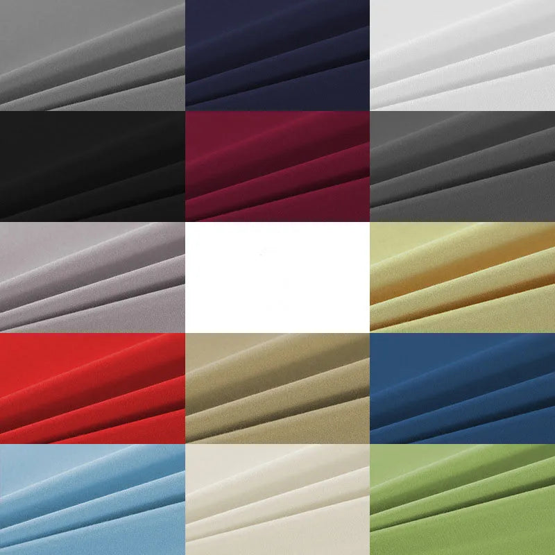 DecorBites™ Cozy Solid Color Fitted Sheet - All Seasons Mattress Cover