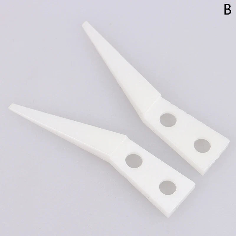 Anti-static Ceramic Tweezers Set | 2pcs Straight and Curved Tip for Electronics Repair