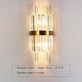 DecorBites™ Golden Crystal Wall Lamp: Elegant LED Sconce for Bedroom, Living Room, Bathroom