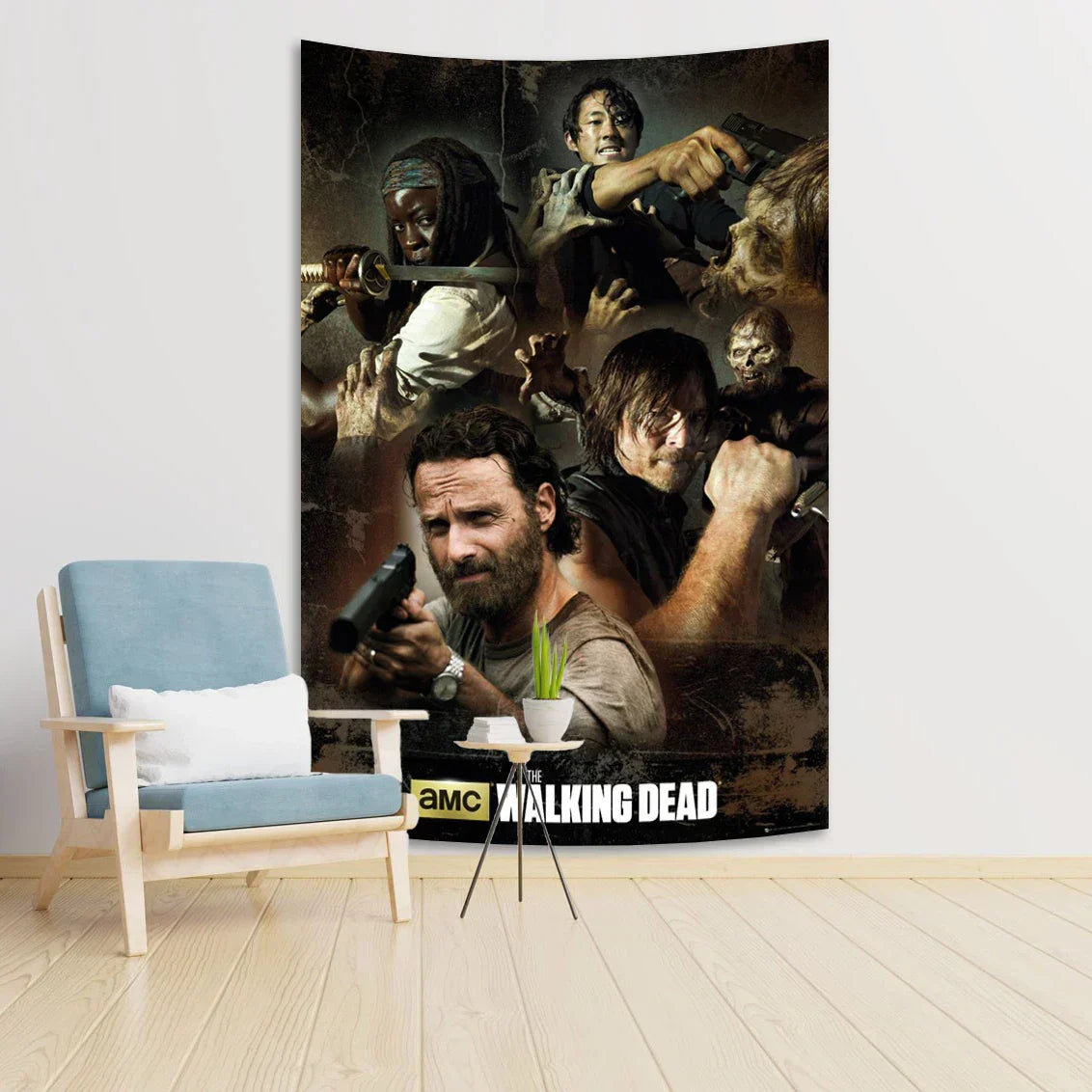 DecorBites™ Daryl Dixon Tapestry: Classic Horror Wall Mount for Bedroom & Computer Room