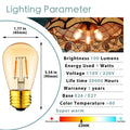 DecorBites™ LED Filament Bulb 3W ST45 Gold Dimmable E26 E27 2200K Indoor Decorative