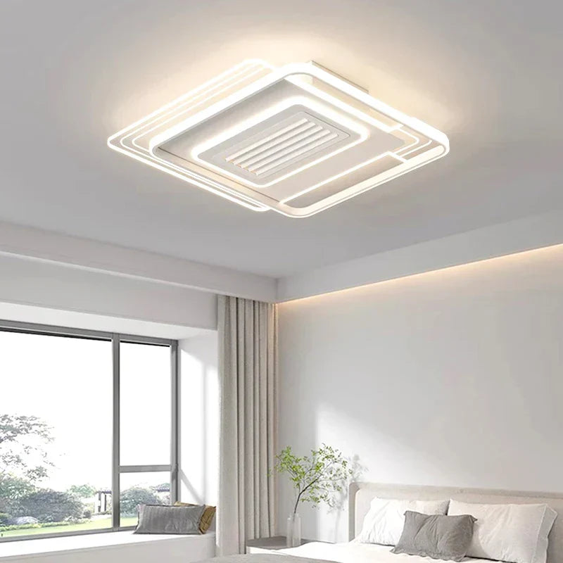 DecorBites™ Kids Bedroom Ceiling Fan with Remote Control & Light - Modern Bladeless LED Fan