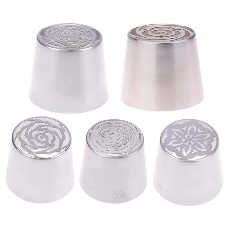 1Pc Stainless Steel Russian Piping Tip | Christmas Cake Icing Nozzle for Cupcake Decorating