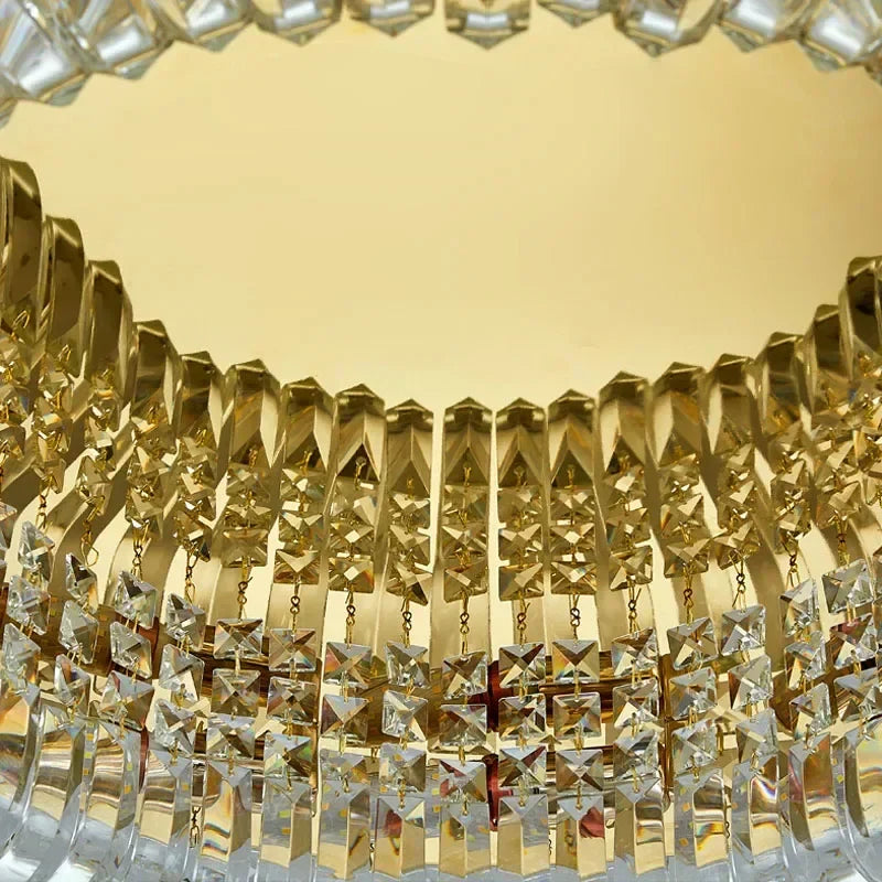 DecorBites™ Crystal Ring LED Ceiling Lamp for Modern Luxury Living