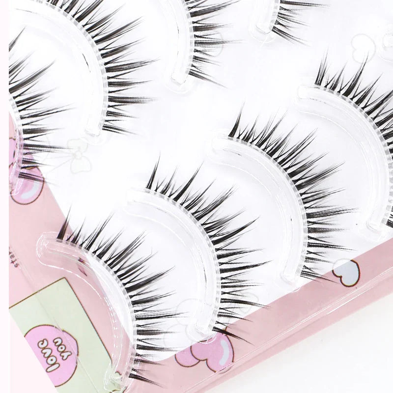 3D Volume Manga Lashes | Natural Look Wispy Fluffy False Eyelashes Pack