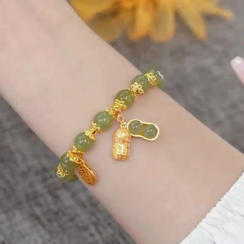 Crystal Butterfly Pendant Bracelet | Colorful Glass Bead Jewelry for Women