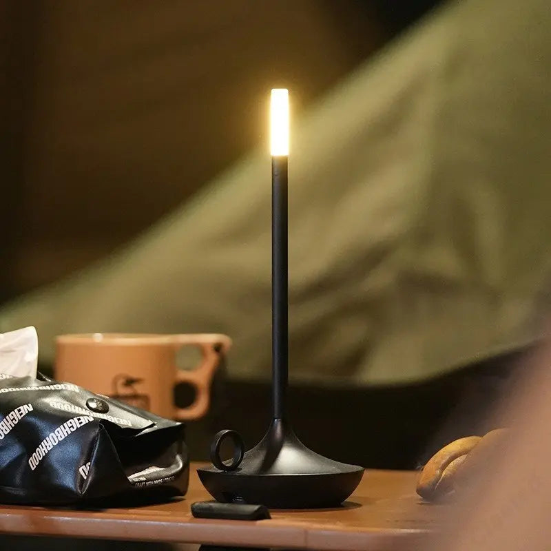 DecorBites™ LED Aladdin Candle Light Rechargeable Waterproof Table Lamp × Dinner Atmosphere