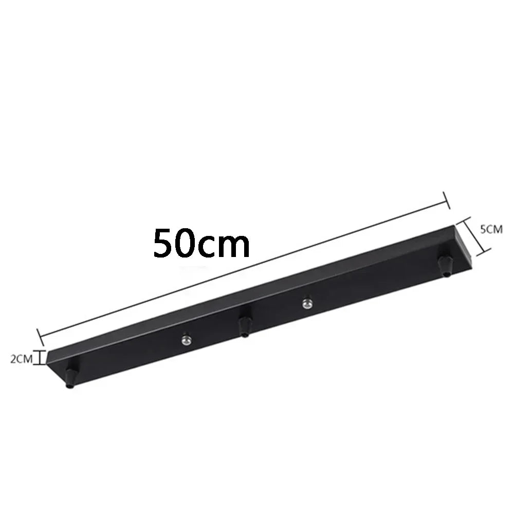 DecorBites™ Ceiling-Mounted Base Canopy Plate Chandelier Pendant Light 3 Heads Lighting