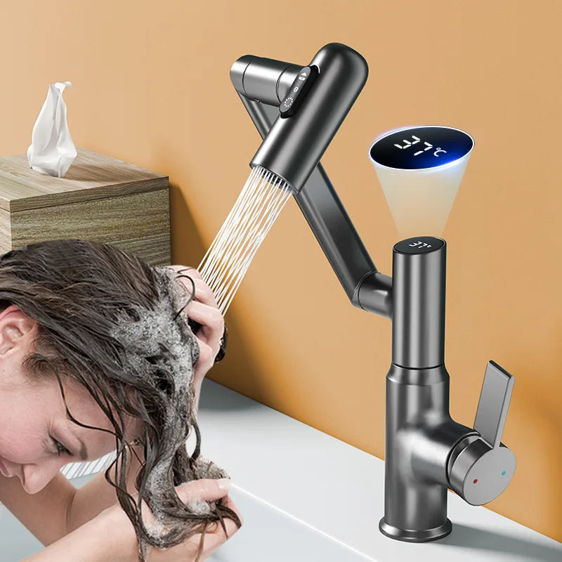 DecorBites™ LED Basin Faucet 360 Rotation Multi-function Mixer Tap for Bathroom