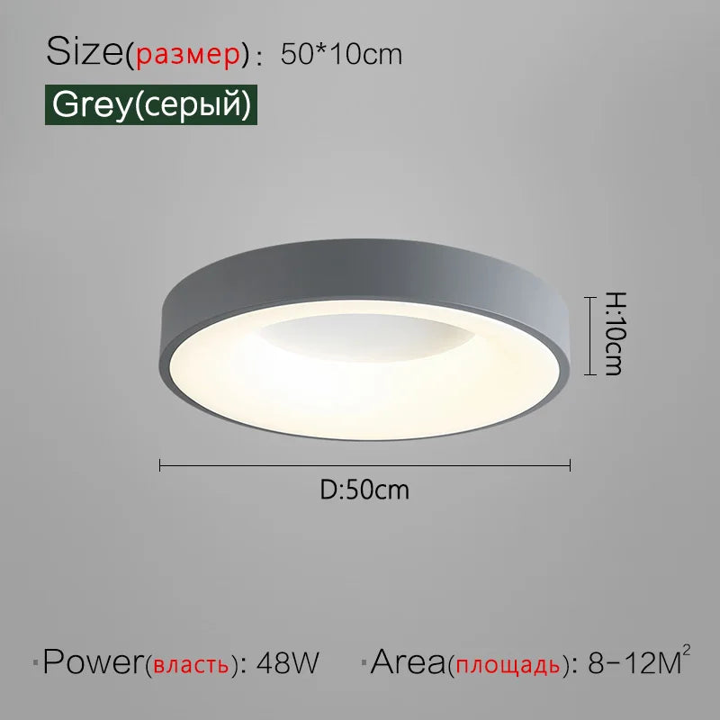 DecorBites™ 2023 Minimalist Round Dining Room Master Bedroom Ceiling Lamp